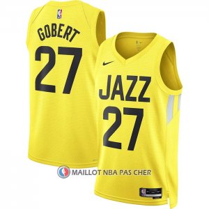 Maillot Utah Jazz Rudy Gobert NO 27 Icon 2022-23 Jaune