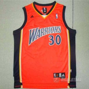 Maillot Golden State Warriors retro Curry #30 Naranja