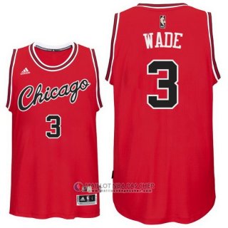 Maillot NBA Retro Chicago Bulls Wade 3# Rouge