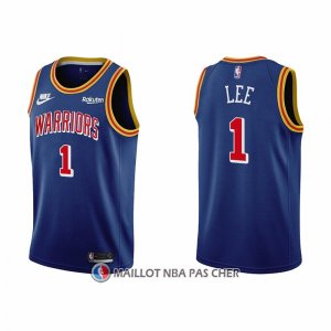 Maillot Golden State Warriors Damion Lee NO 1 75th Anniversary Bleu
