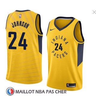 Maillot Indiana Pacers Alize Johnson Statement 2018 Jaune