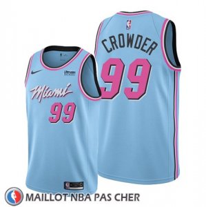 Maillot Miami Heat Jae Crowder Ville 2019-20 Bleu