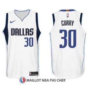 Maillot Dallas Mavericks Seth Curry 30 2017-18 Blanc