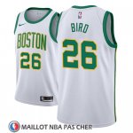 Maillot Boston Celtics Jabari Bird No 26 Ciudad 2018-19 Blanc