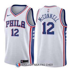 Maillot Philadelphia 76ers T.j. Mcconnell Swingman Association 12 2017-18 Blanc
