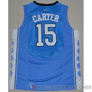 Maillot NCAA Vince Carter Bleu Carolina