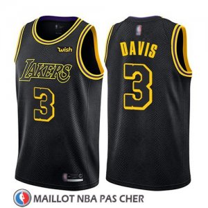 Maillot Los Angeles Lakers Anthony Davis Ciudad 2019 Noir
