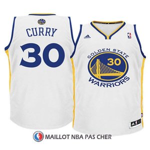 Maillot Enfant Curry Golden State Warriors 30 Blanc