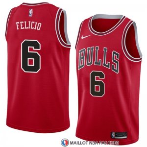 Maillot Chicago Bulls Cristiano Felicio Icon 2018 Rouge
