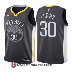 Maillot Enfant Golden State Warriors Stephen Curry Statement 2017-18 Gris
