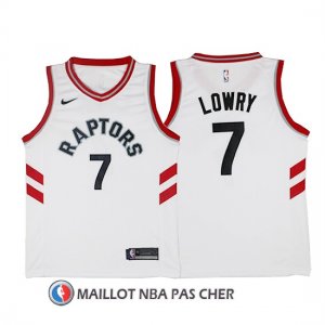 Maillot Authentique Toronto Raptors Lowry 2017-18 7 Blanc