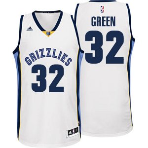 Maillot Grizzlies Green 32 Blanc