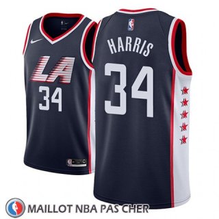 Maillot Los Angeles Clippers Tobias Harris No 34 Ciudad 2018-19 Bleu