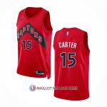 Maillot Tornto Raptors Vince Carter NO 15 Icon 2022-23 Rouge