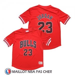 Maillot Manche Courte Chicago Bulls Michael Jordan Rouge