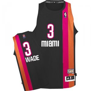 Maillot ABA de Wade Miami Heat #3 Noir