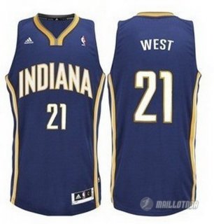 Maillot Bleu West Indiana Pacers Revolution 30