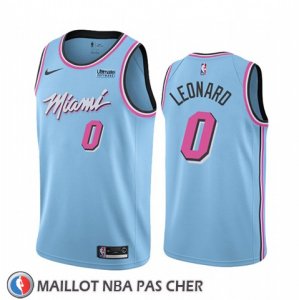Maillot Miami Heat Meyers Leonard Ville Bleu