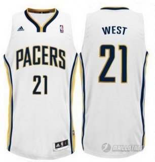 Maillot Blanc West Indiana Pacers Revolution 30