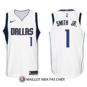 Maillot Dallas Mavericks Dennis Smith Jr. 1 2017-18 Blanc