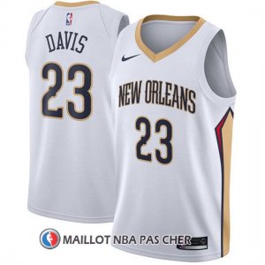 Maillot New Orleans Pelicans Anthony Davis Association 2017-18 23 Blanc