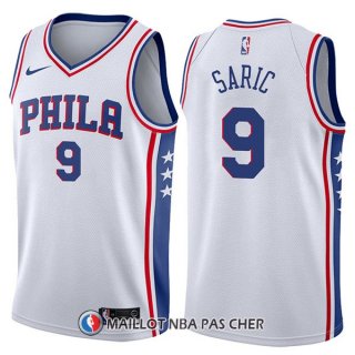 Maillot Philadelphia 76ers Dario Saric Swingman Association 9 2017-18 Blanc