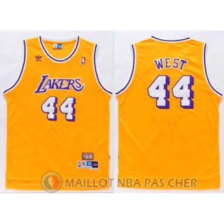 Maillot NBA West Retro Los Angeles Lakers Jaune