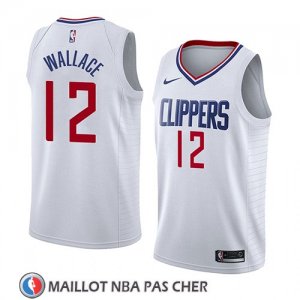 Maillot Los Angeles Clippers Tyrone Wallace No 12 Association 2018 Blanc