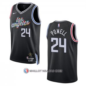 Maillot Los Angeles Clippers Norman Powell NO 24 Ville 2022-23 Noir