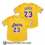 Maillot Manche Courte Los Angeles Lakers Lebron James Jaune