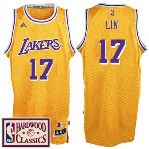 Maillot Retro 2016-17 Lakers Lin 17 Jaune