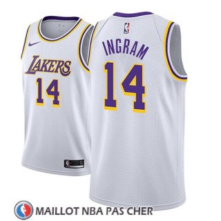 Maillot Los Angeles Lakers Brandon Ingram No 14 Association 2018 Blanc