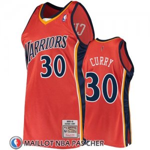 Maillot Golden State Warriors Stephen Curry 2009-10 Hardwood Classics Orange
