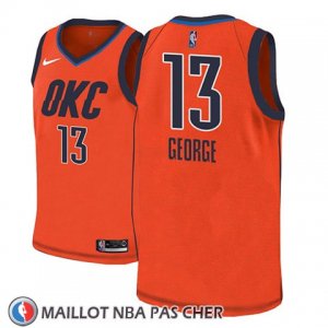 Maillot Oklahoma City Thunder Paul George No 13 Earned 2018-19 Orange