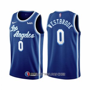 Maillot Los Angeles Lakers Russell Westbrook NO 0 Classic 2021-2022 Bleu