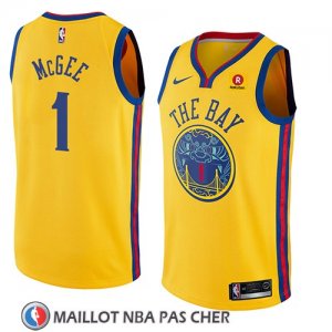 Maillot Golden State Warriors Javale Mcgee No 1 Ciudad 2018 Jaune