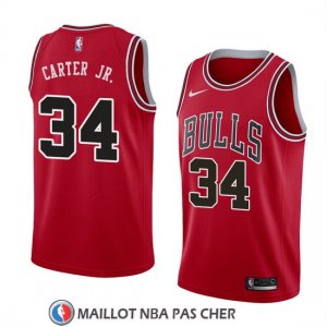 Maillot Bulls Wendell Carter Jr. 34 Icon 2018 Rouge