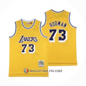 Maillot Los Angeles Lakers Dennis Rodman Mitchell & Ness 1998-99 Jaune