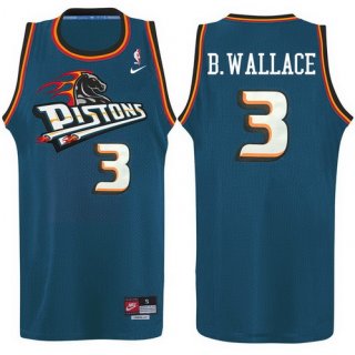 Maillot Pistonss B Wallace 3 Bleu