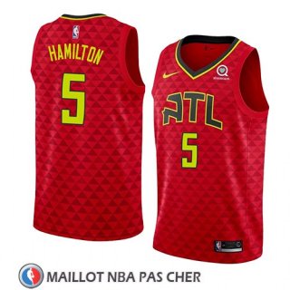 Maillot Atlanta Hawks Daniel Hamilton No 5 Statement 2018 Rouge
