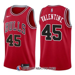 Maillot Chicago Bulls Denzel Valentine Icon 45 2017-18 Rouge