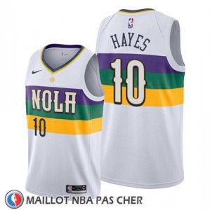 Maillot New Orleans Pelicans Jaxson Hayes Ville 2018-19 Blanc