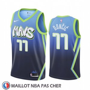 Maillot Dallas Mavericks Luka Doncic Ville Edition Bleu