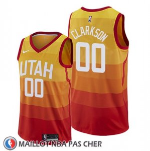 Maillot Utah Jazz Jordan Clarkson Ville Edition Orange