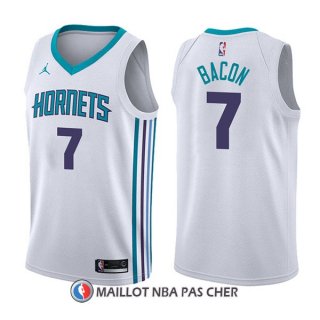 Maillot Charlotte Hornets Dwayne Bacon Association 7 2017-18 Blanc