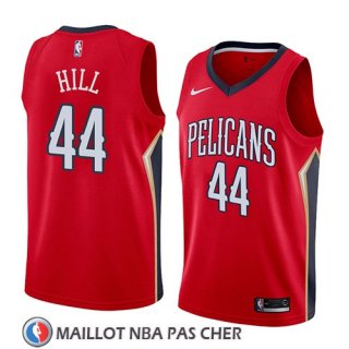 Maillot New Orleans Pelicans Solomon Hill No 44 Statement 2018 Rouge