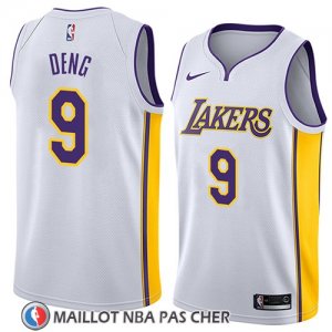Maillot Los Angeles Lakers Luol Deng No 9 Association 2018 Blanc
