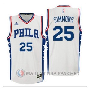 Maillot Philadelphia 76ers Simmons #25 Blanc