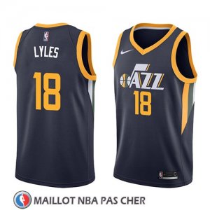 Maillot Utah Jazz Jairus Lyles No 18 Icon 2018 Bleu
