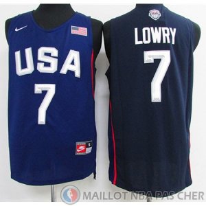 Maillot USA Dream 12 Teams Lowry #7 Bleu